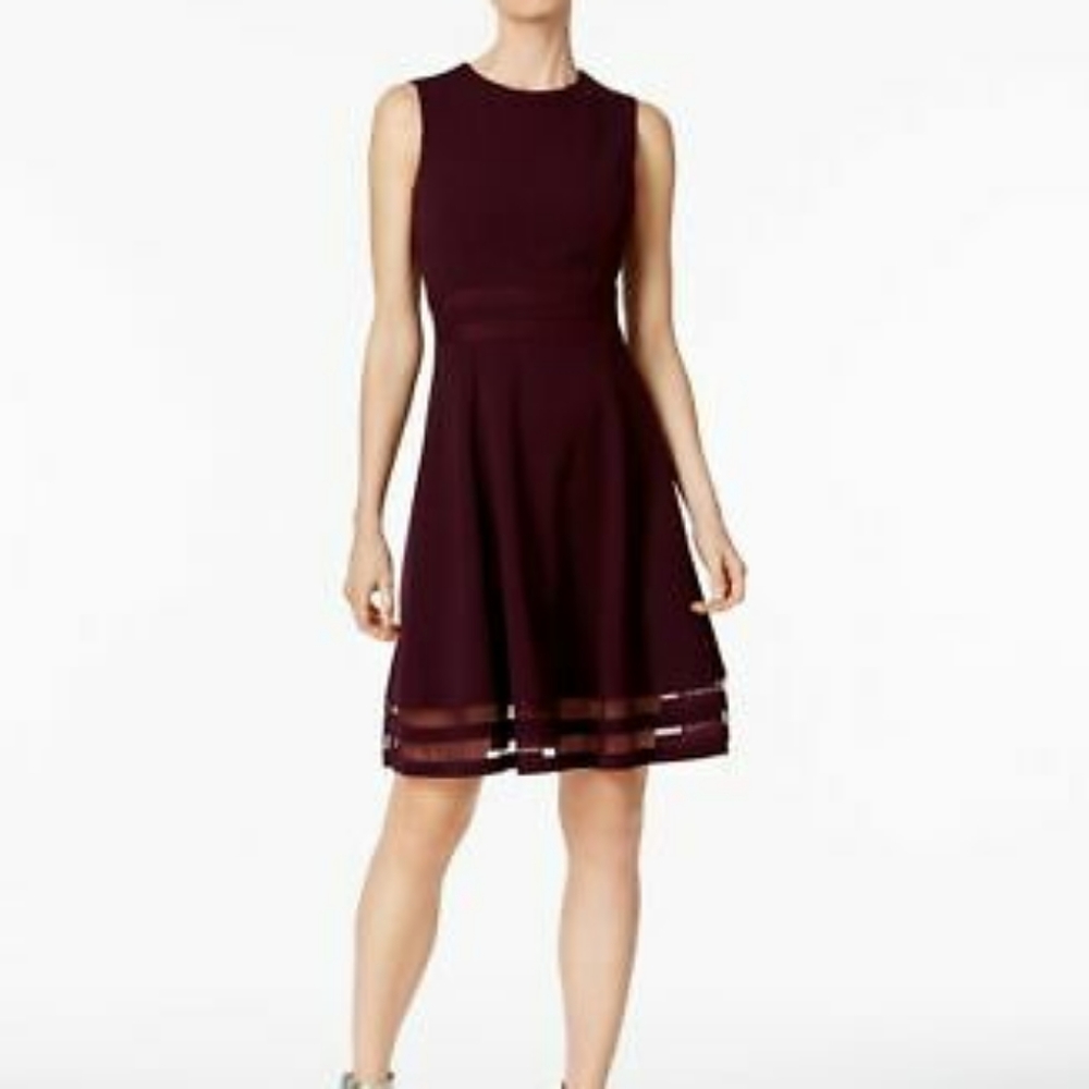 Calvin klein fit and flare dress